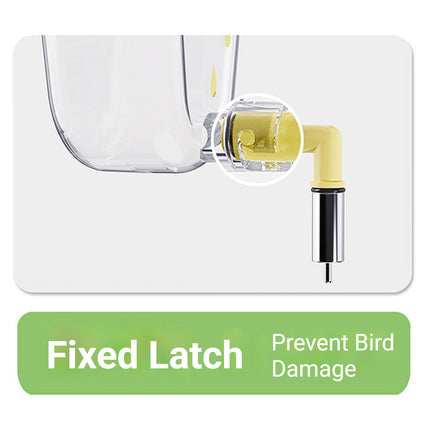 Parrot Cute Automatic Hanging Trigger Water Feeder Bird Cage Drinker Safe