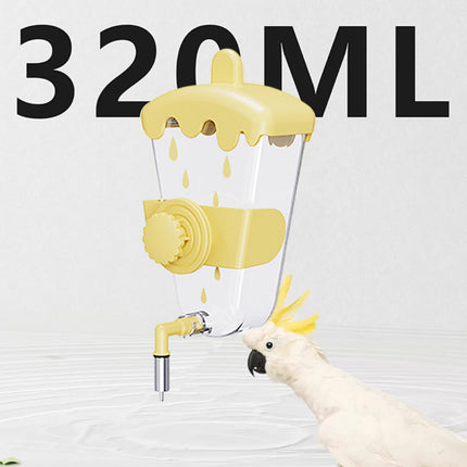 Parrot Cute Automatic Hanging Trigger Water Feeder Bird Cage Drinker Safe