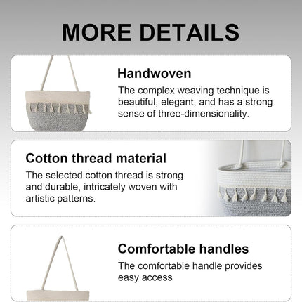 3-Tier Wall-Mounted Hanging Basket Storage Organizer For Clutter Space Saving