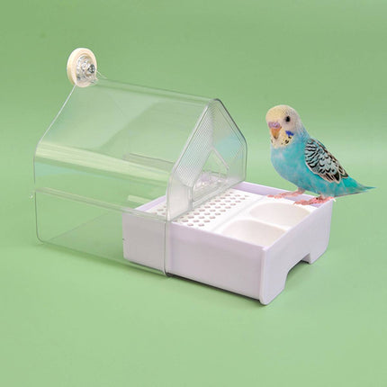 Parrot Bathtub Dual Use Feeder Cage Hanging Bowl Pet Bird Supply Cage Bird Bowl