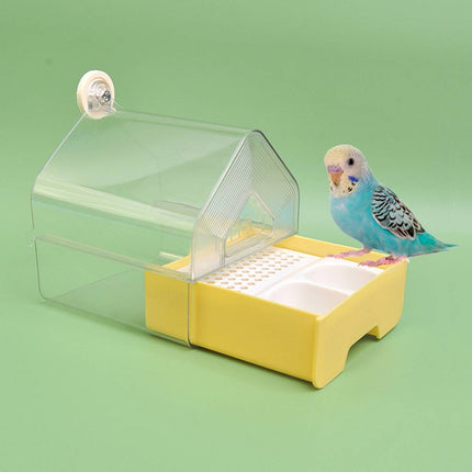 Parrot Bathtub Dual Use Feeder Cage Hanging Bowl Pet Bird Supply Cage Bird Bowl