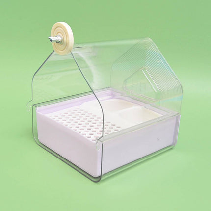 Parrot Bathtub Dual Use Feeder Cage Hanging Bowl Pet Bird Supply Cage Bird Bowl