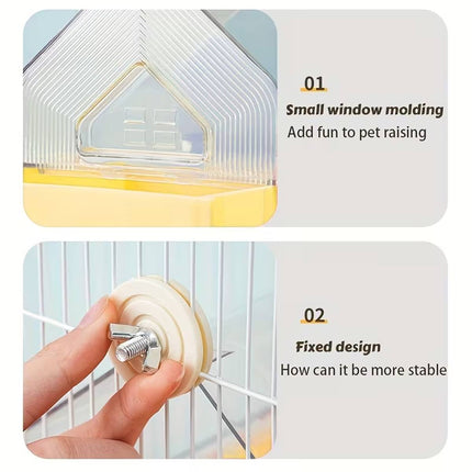 Parrot Bathtub Dual Use Feeder Cage Hanging Bowl Pet Bird Supply Cage Bird Bowl