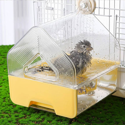 Parrot Bathtub Dual Use Feeder Cage Hanging Bowl Pet Bird Supply Cage Bird Bowl