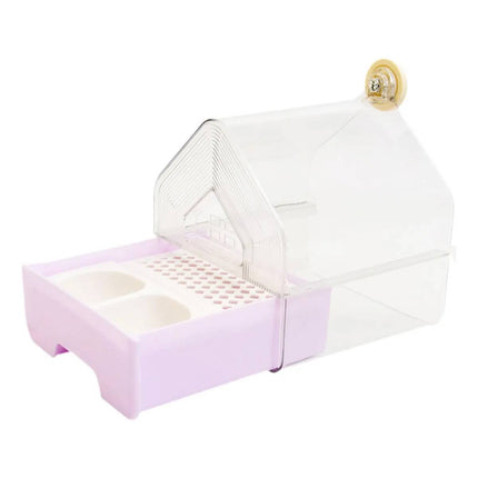 Parrot Bathtub Dual Use Feeder Cage Hanging Bowl Pet Bird Supply Cage Bird Bowl