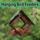 Outdoor Hanging Bird Feeder Weatherproof with Chain for Garden Yard Patio Birds