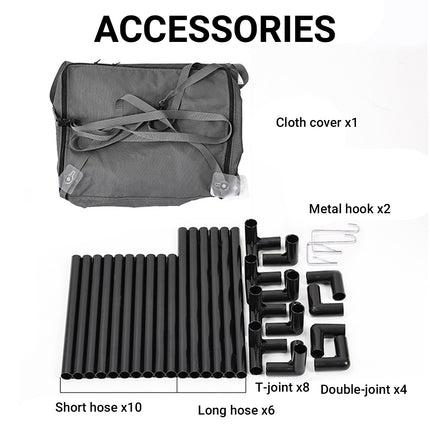 Metal Hook Double Layer Hanging Cat Hammock with Durable Fabric for Indoor Cats