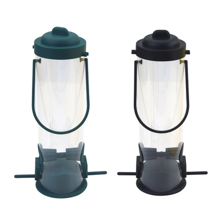 Hanging Bird Feeder Outdoor Wild Bird Seed Dispenser Clear Cup for Garden Yard