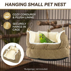 Hanging Corduroy Small Pet Nest with Plush Lining