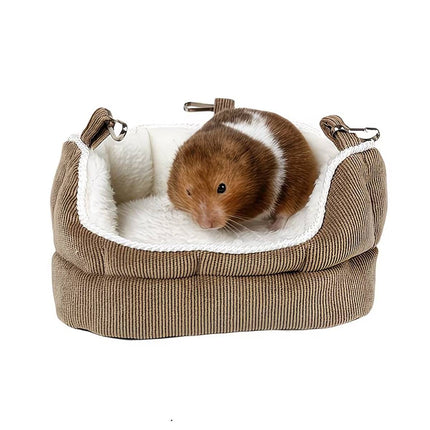Hanging Corduroy Small Pet Nest with Plush Lining