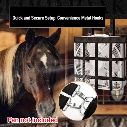 Hanging Stable Fan Bag Portable Durable for Barn Horse Stall Cooling Fan Cover