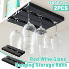 Wine Glass Hanging Rack Set 2 Pieces Red Wine Rack for Storage and Draining