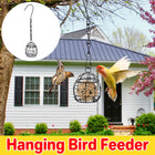 Outdoor Hanging Bird Feeder Cage Suspended Bird Feeding Device Garden Yard Decor