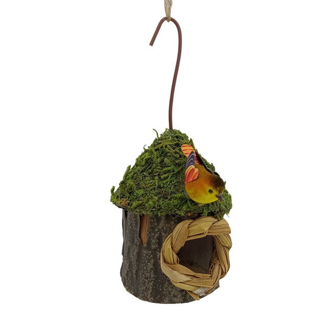 Outdoor Birdhouse Hanging Nest Small Birds Wooden Nesting Box For Courtyard