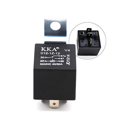 10X 40A 30A 12V Car SPDT Automotive Relay DC 5 Pin with Harness 5 Wires Durable