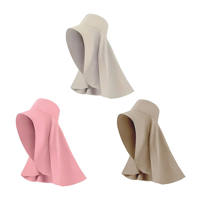 Women Summer Sun Protection Hat Large Brim Face Cover Shawl UV Protection Cap