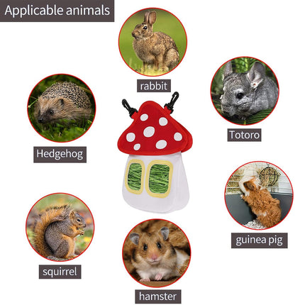Small Animal Hay Feeder Bag for Rabbit Hamster Bite Resistant Easy to Clean