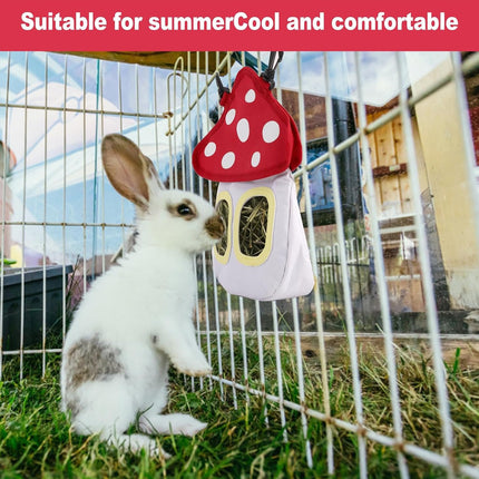 Small Animal Hay Feeder Bag for Rabbit Hamster Bite Resistant Easy to Clean