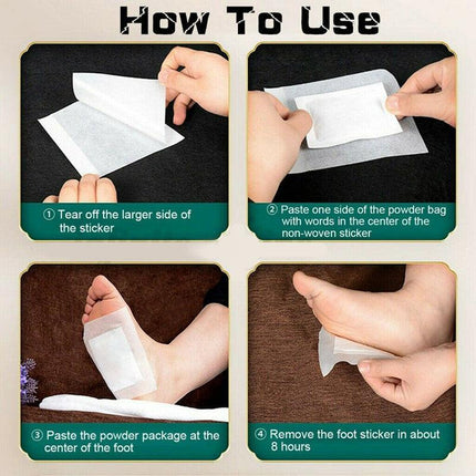 10-300 Ginger Herbal Detox Foot Patches for Slimming & Cleansing - Aimall