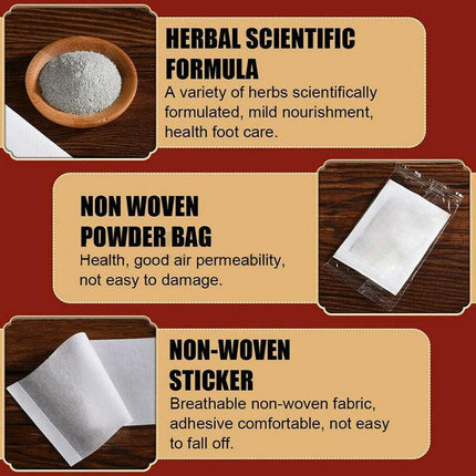 10-300 Ginger Herbal Detox Foot Patches for Slimming & Cleansing - Aimall