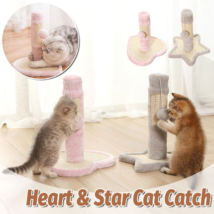 Cat Scratch Pad Heart Star Shape Pet Toy Corrugated Cardboard Scratcher
