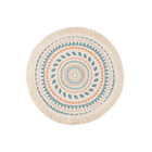 Round Placemats Fabric Heat Insulation Pads Coasters Home Decor Dining Table Mat