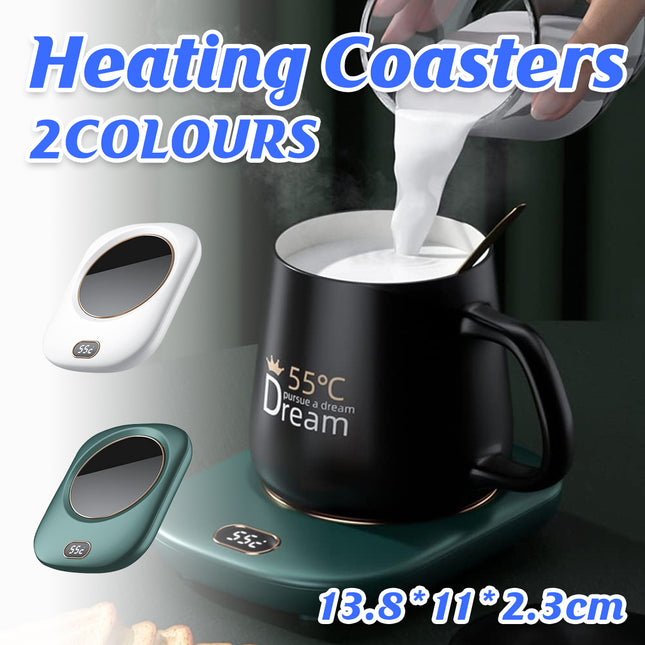 USB Heated Cup Warmer 3-Speed Adjustable Cup Pad for Coffee Tea Milk Office Use