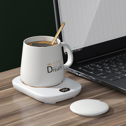 USB Heated Cup Warmer 3-Speed Adjustable Cup Pad for Coffee Tea Milk Office Use