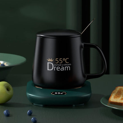 USB Heated Cup Warmer 3-Speed Adjustable Cup Pad for Coffee Tea Milk Office Use