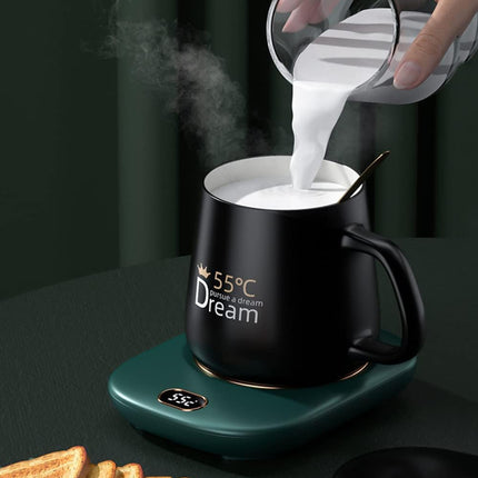 USB Heated Cup Warmer 3-Speed Adjustable Cup Pad for Coffee Tea Milk Office Use