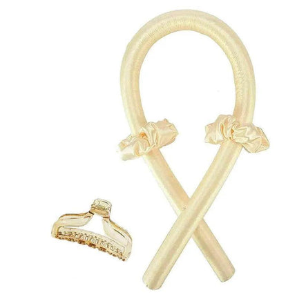 Heatless Curling Rod Headband Silk Curling Ribbon Hair Roller Lazy Curler Sets~ - Aimall