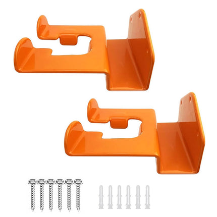 2PCS Wall Mounted Heavy Duty Weed Wacker Hook Storage Rack Metal Hanger Sturdy