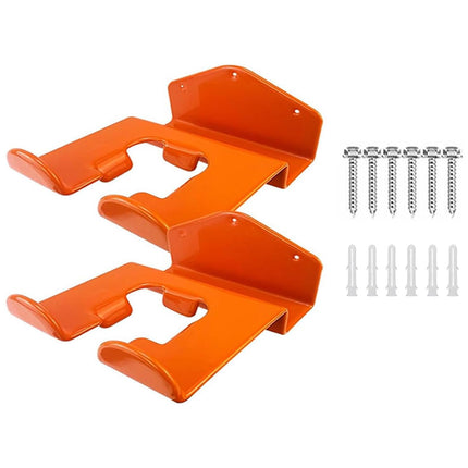 2PCS Wall Mounted Heavy Duty Weed Wacker Hook Storage Rack Metal Hanger Sturdy