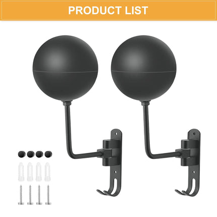 2PCS Motorcycle Helmet Rack Hole free Hat Display Wall Hanging Holder Rack