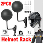 2PCS Motorcycle Helmet Rack Hole free Hat Display Wall Hanging Holder Rack