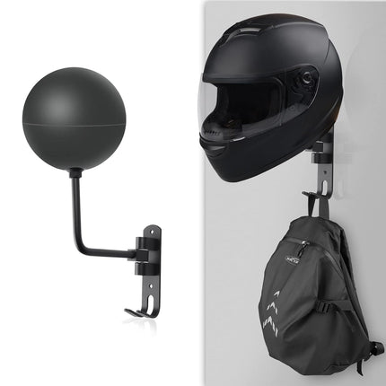 2PCS Motorcycle Helmet Rack Hole free Hat Display Wall Hanging Holder Rack