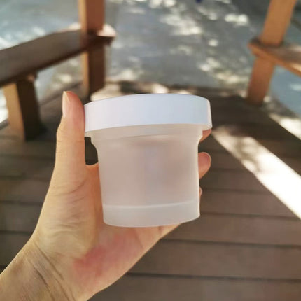 50 Pcs Plastic Cup Packaging Boxes With Leakproof Lids 100 or 200ml