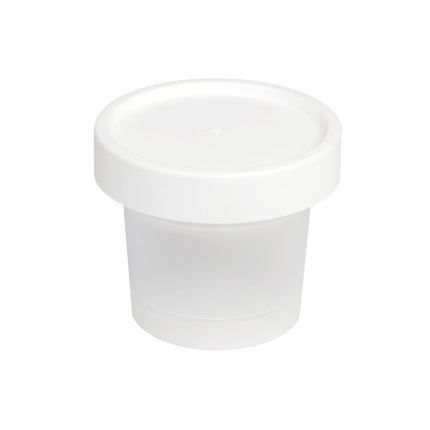 50 Pcs Plastic Cup Packaging Boxes With Leakproof Lids 100 or 200ml
