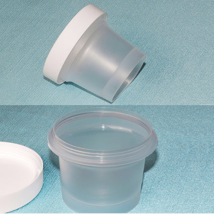 50 Pcs Plastic Cup Packaging Boxes With Leakproof Lids 100 or 200ml