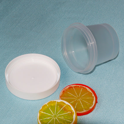 50 Pcs Plastic Cup Packaging Boxes With Leakproof Lids 100 or 200ml