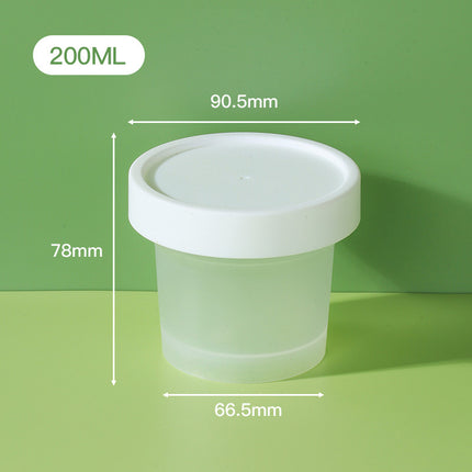 50 Pcs Plastic Cup Packaging Boxes With Leakproof Lids 100 or 200ml
