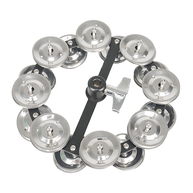 Frame Drum Treading Bell Steel Sheet Rattling Bell Double-Layer for Percussion