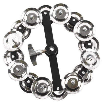 Frame Drum Treading Bell Steel Sheet Rattling Bell Double-Layer for Percussion