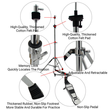 Drum Stand Cymbal Stand Musical Instrument Accessories Hanging Cymbal Support