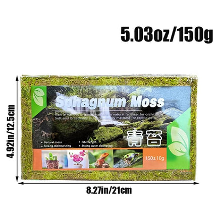 Compressed Moss Pad Reptile Moisturizing Mat Snake Lizard Amphibian Terrarium