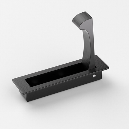 Tatami Silver Drawer Handle Embedded Rotating Concealed Cabinet Pull Invisible