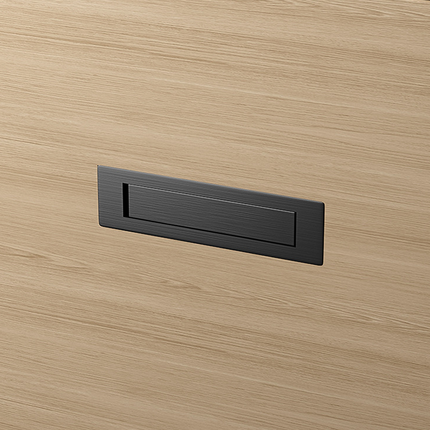 Tatami Silver Drawer Handle Embedded Rotating Concealed Cabinet Pull Invisible