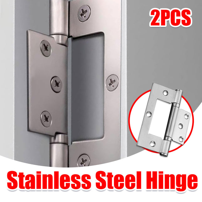 2PCS Stainless Steel Square Hinges Interlocking Design for Door Folding Cabinet