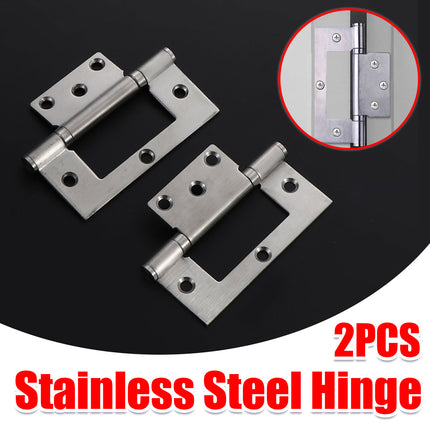 2PCS Stainless Steel Square Hinges Interlocking Design for Door Folding Cabinet