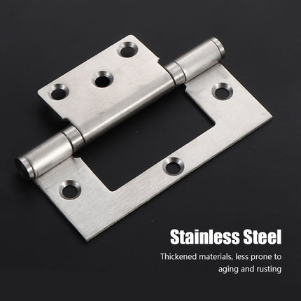 2PCS Stainless Steel Square Hinges Interlocking Design for Door Folding Cabinet